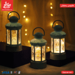⁦1Pc Random Lighting Acrylic Lantern - Medium Baby Blue⁩ - الصورة ⁦2⁩