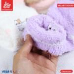 ⁦1Pairs Velvet Socks Winter Cozy Fleece - Cute Cat⁩ - الصورة ⁦5⁩
