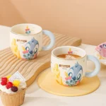 ⁦Luxurious Set Of 5pcs Disney Orignal - Ceramic Dinnerware with Portable Gift Box - Stitch⁩ - الصورة ⁦16⁩