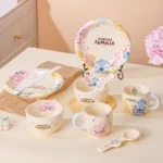 ⁦Luxurious Set Of 5pcs Disney Orignal - Ceramic Dinnerware with Portable Gift Box - Stitch⁩ - الصورة ⁦18⁩