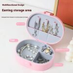 ⁦1Pc Random - Portable Mini Box Jewelry Storage Box - Grid Pattern⁩ - الصورة ⁦4⁩