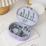⁦1Pc Random - Portable Mini Box Jewelry Storage Box - Grid Pattern⁩ - الصورة ⁦9⁩