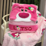 ⁦Cushion & Blanket 2-in1 - Fur Pillow Padded Fluffy Soft - Lotso⁩ - الصورة ⁦4⁩