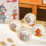 Set of 4 Pcs Ceramic Bowls 350ml Disney Orignal - Tom AND Jerry