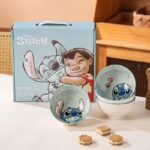 ⁦Set of 4 Pcs Ceramic Bowls 350ml Disney Orignal - Stitch⁩ - الصورة ⁦3⁩