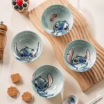 ⁦Set of 4 Pcs Ceramic Bowls 350ml Disney Orignal - Stitch⁩ - الصورة ⁦7⁩