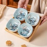 ⁦Set of 4 Pcs Ceramic Bowls 350ml Disney Orignal - Stitch⁩ - الصورة ⁦10⁩