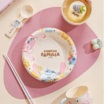 ⁦Luxurious Set Of 5pcs Disney Orignal - Ceramic Dinnerware with Portable Gift Box - Stitch⁩ - الصورة ⁦6⁩
