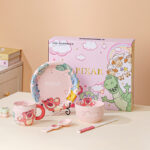 Luxurious Set Of 5pcs Disney Orignal - Ceramic Dinnerware with Portable Gift Box - Lotso