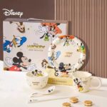 ⁦Luxurious Set Of 5pcs Disney Orignal - Ceramic Dinnerware with Portable Gift Box - Mickey AND Friends⁩ - الصورة ⁦2⁩