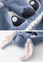 ⁦Fleece Robe Hooded Blanket Winter Pajamas - Stitch Pink (Size/55-80kg)⁩ - الصورة ⁦11⁩