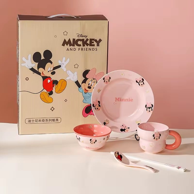 378 Set Of 5pcs Disney Orignal - Ceramic Cutlery - Minnie Mouse - الصورة 1