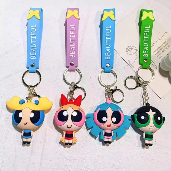 1Pc Random - Silicone Keychain - Powerpuff Girls