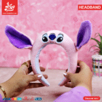 ⁦3D Velvet Headband - Stitch Pink⁩ - الصورة ⁦2⁩