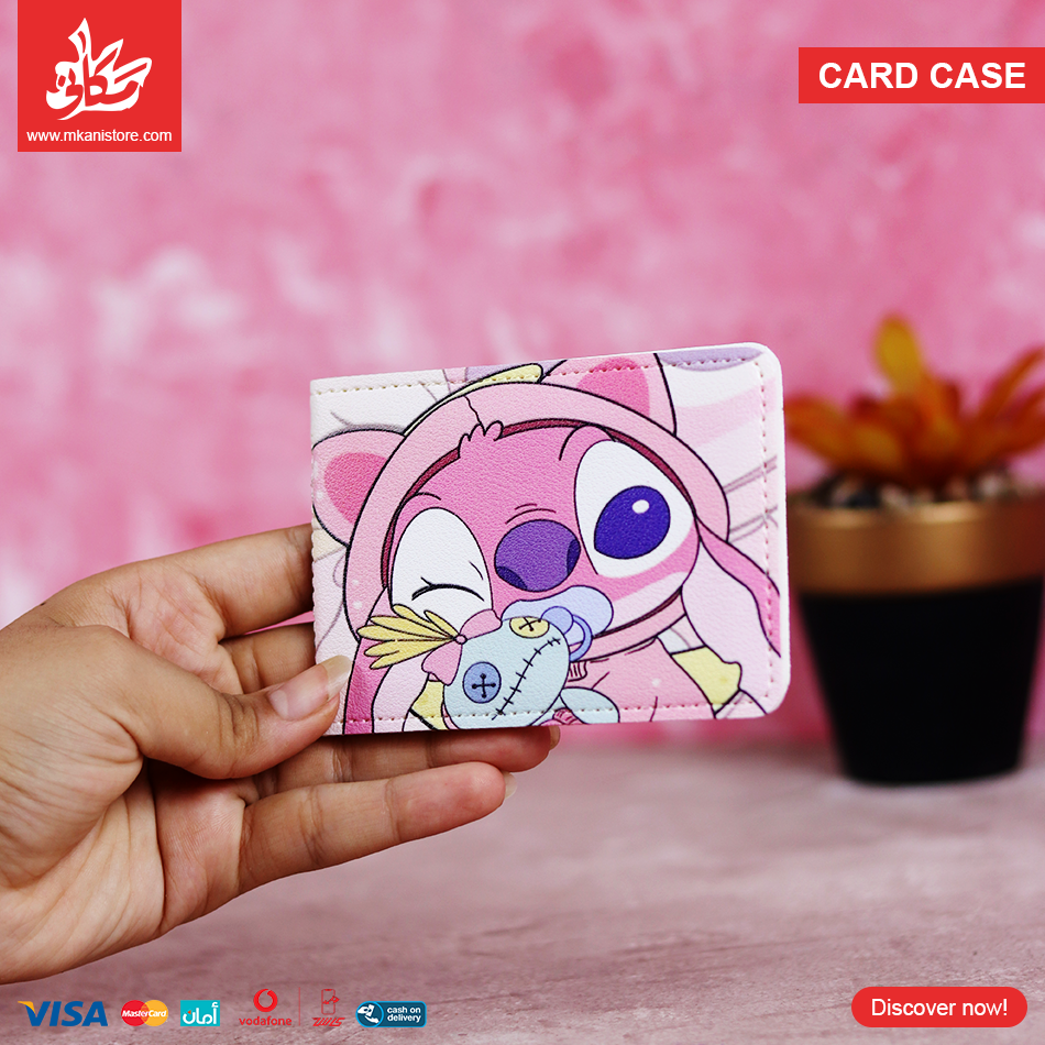 409791 Leather Card Case - Angel Happy - الصورة 1