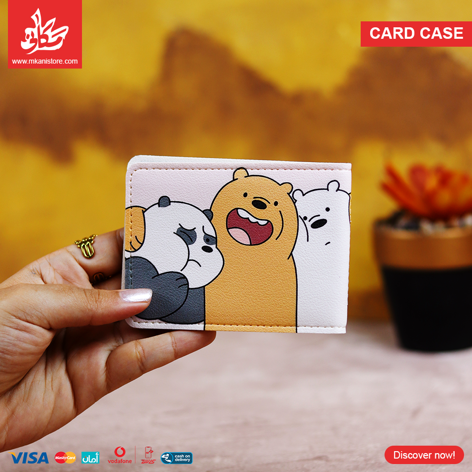 409799 Leather Card Case - 3 Bears - الصورة 1