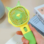 ⁦Hand Stand Fan Cat - Yellow Green⁩ - الصورة ⁦2⁩