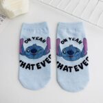 ⁦1Pairs Foot Socks Random – Stitch 2⁩ - الصورة ⁦6⁩