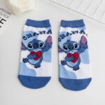 ⁦1Pairs Foot Socks Random – Stitch 2⁩ - الصورة ⁦7⁩