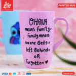 ⁦Painted Mug - Stitch⁩ - الصورة ⁦2⁩