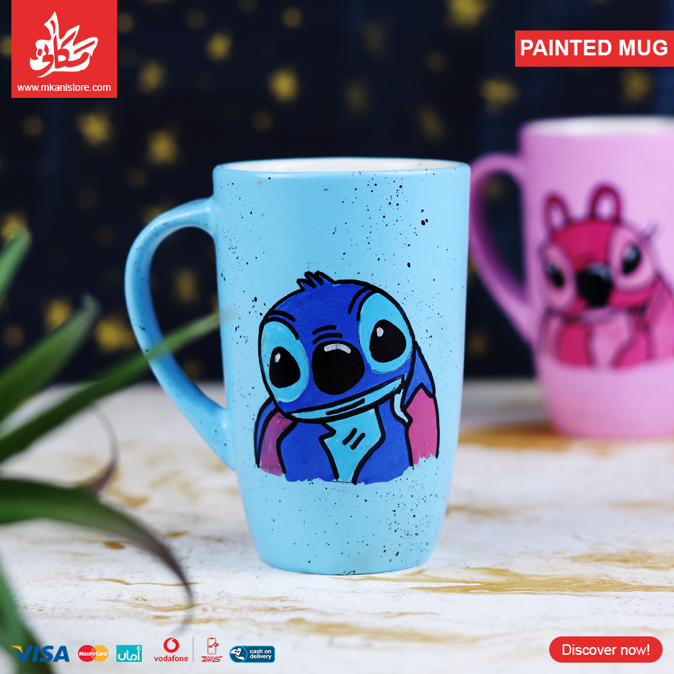 418582 Painted Mug - Stitch - الصورة 1