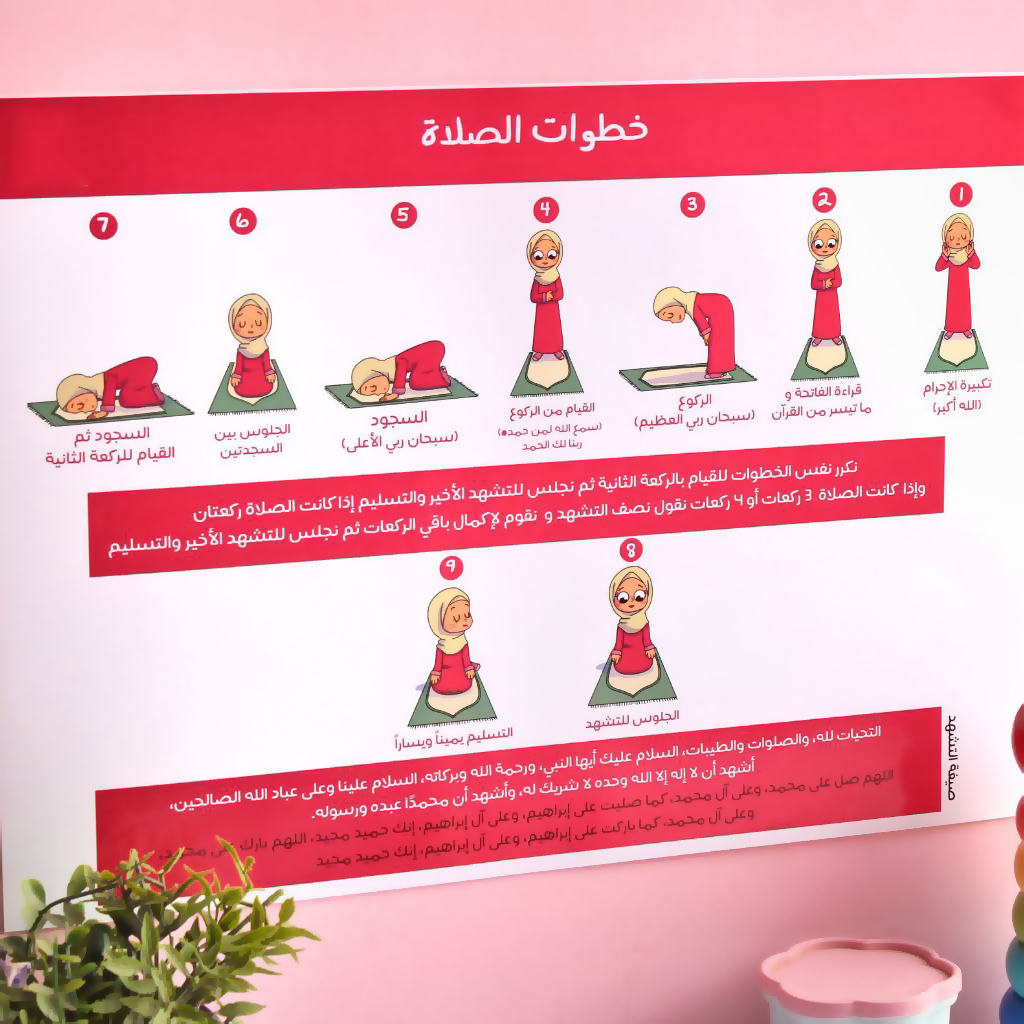 422287 بوستر خطوات الصلاة - بنت - الصورة 1