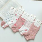 ⁦1Pairs Foot Socks Random – Kashmir Strawberry⁩ - الصورة ⁦3⁩