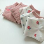 ⁦1Pairs Foot Socks Random – Kashmir Strawberry⁩ - الصورة ⁦4⁩