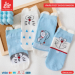 1Pairs Foot Socks Random – Doraemon