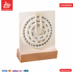 ⁦Wooden Rotational Calendar⁩ - الصورة ⁦4⁩
