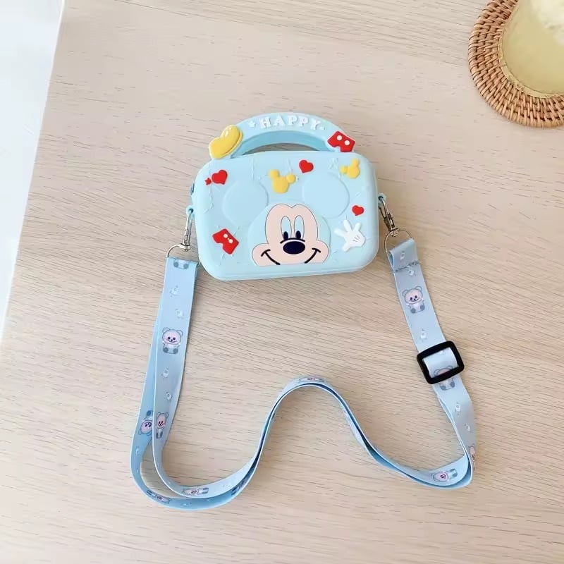 425617 Silicone Handbag & Cross - Mickey Mouse Baby Blue - الصورة 1