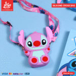 Silicone Cross Bag – Stitch Pink