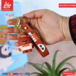 ⁦Silicone Keychain  – 3 Bears - Orange⁩ - الصورة ⁦3⁩