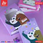 ⁦Notebook Cut With Lock - 3 Bears - Purple⁩ - الصورة ⁦2⁩