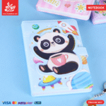 Leather NoteBook - Light Blue Panda