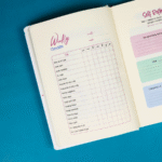 ⁦Marble Notebook Baby Blue⁩ - الصورة ⁦8⁩