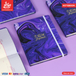 Notebook Marble Purple