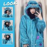 Fleece Robe Hooded Blanket Winter Pajamas - Shalaby (Size/55-80kg)