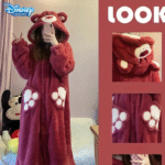 ⁦Fleece Robe Hooded Blanket Winter Pajamas - Lotso (Size/55-80kg)⁩ - الصورة ⁦2⁩