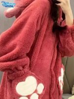 ⁦Fleece Robe Hooded Blanket Winter Pajamas - Lotso (Size/55-80kg)⁩ - الصورة ⁦3⁩