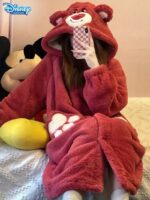 ⁦Fleece Robe Hooded Blanket Winter Pajamas - Lotso (Size/55-80kg)⁩ - الصورة ⁦4⁩