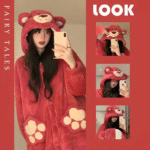 ⁦Fleece Robe Hooded Blanket Winter Pajamas - Lotso (Size/55-80kg)⁩ - الصورة ⁦6⁩