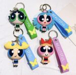 ⁦1Pc Random - Silicone Keychain - Powerpuff Girls⁩ - الصورة ⁦2⁩