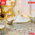 ⁦Set Of 3Pc Ramadan Date Bowl With Lids⁩ - الصورة ⁦4⁩