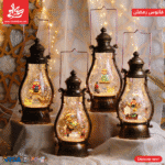 ⁦1Pc Random Metal Vintage Musical Rotating Lantern - Fananees - Size 32cm⁩ - الصورة ⁦2⁩