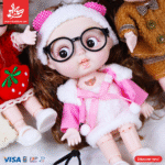 ⁦1Pc Random-Hard Rubber Doll With Music - Stylish Outfit 27Cm⁩ - الصورة ⁦4⁩
