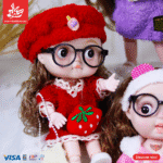 ⁦1Pc Random-Hard Rubber Doll With Music - Stylish Outfit 27Cm⁩ - الصورة ⁦5⁩
