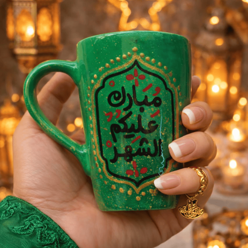 4 Painted Mug - Mobark 3lykom El-Shahr - الصورة 1