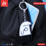 Acrylic Keychains - Coffe Flork