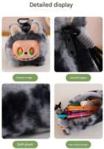 ⁦1Pc Random Hanging Plush Pouch - Labubu Pencil Case⁩ - الصورة ⁦11⁩